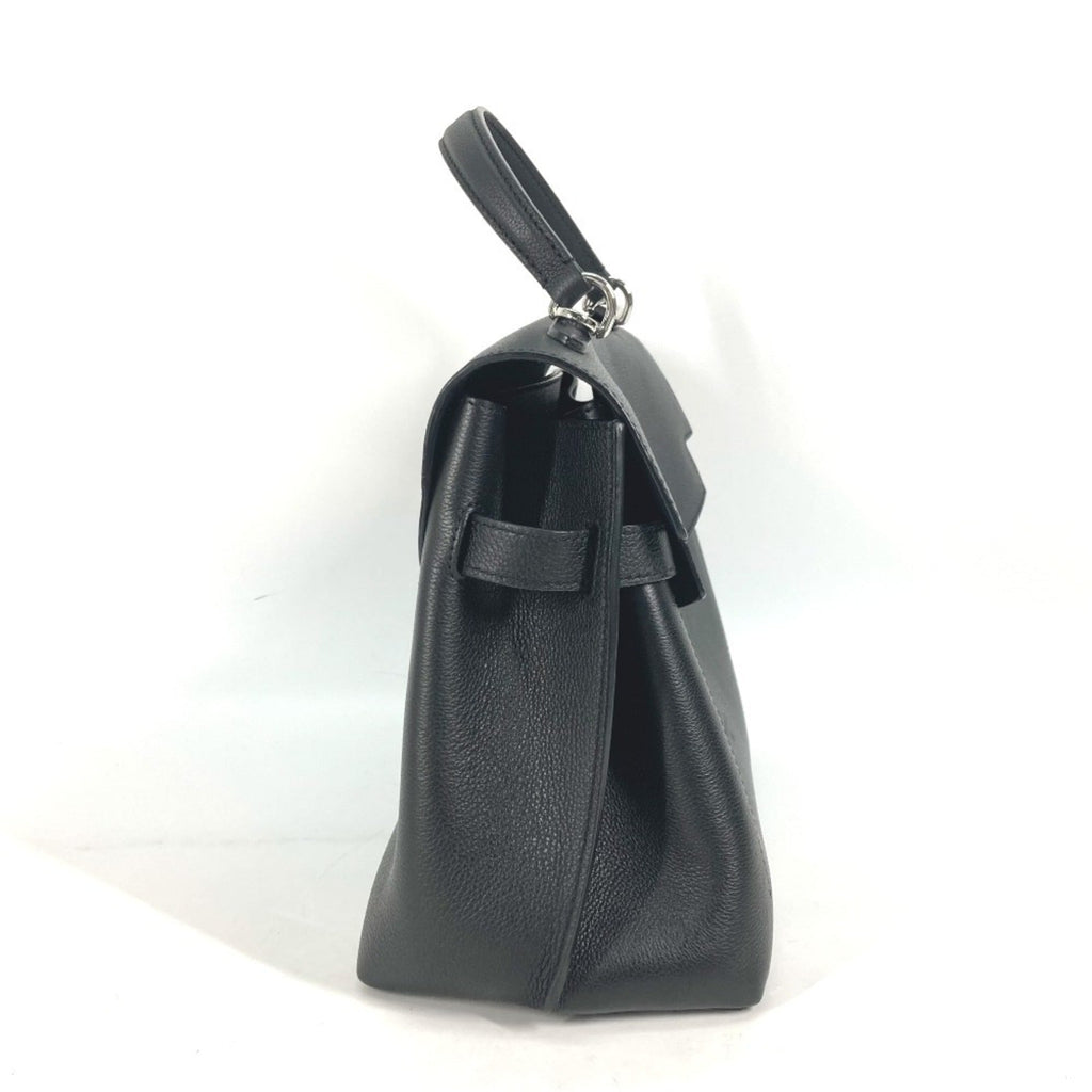 Louis Vuitton Black Noir Leather Handbag Tote Bag