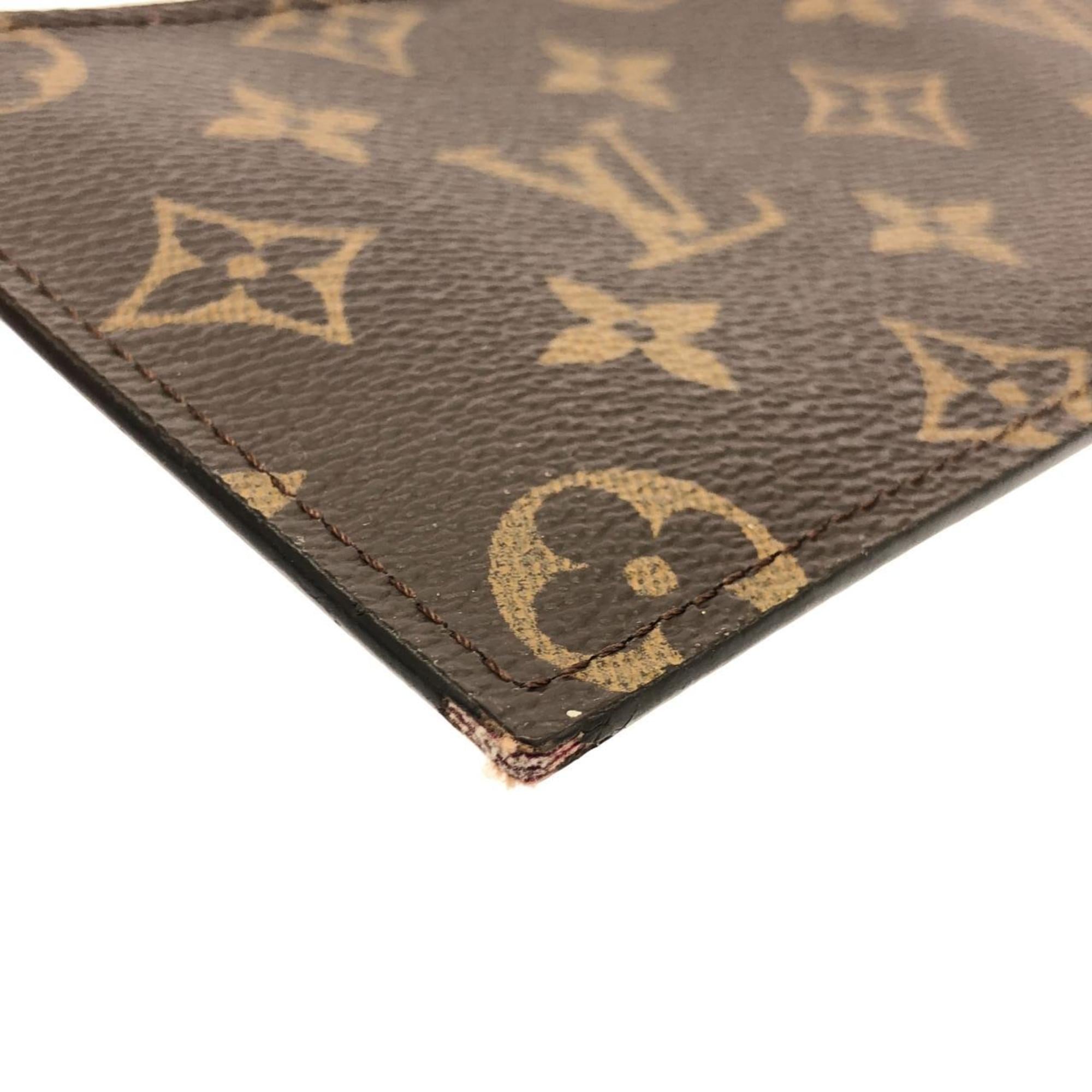 Louis Vuitton Monogram Marron Coated Canvas Pochette Shoulder Bag