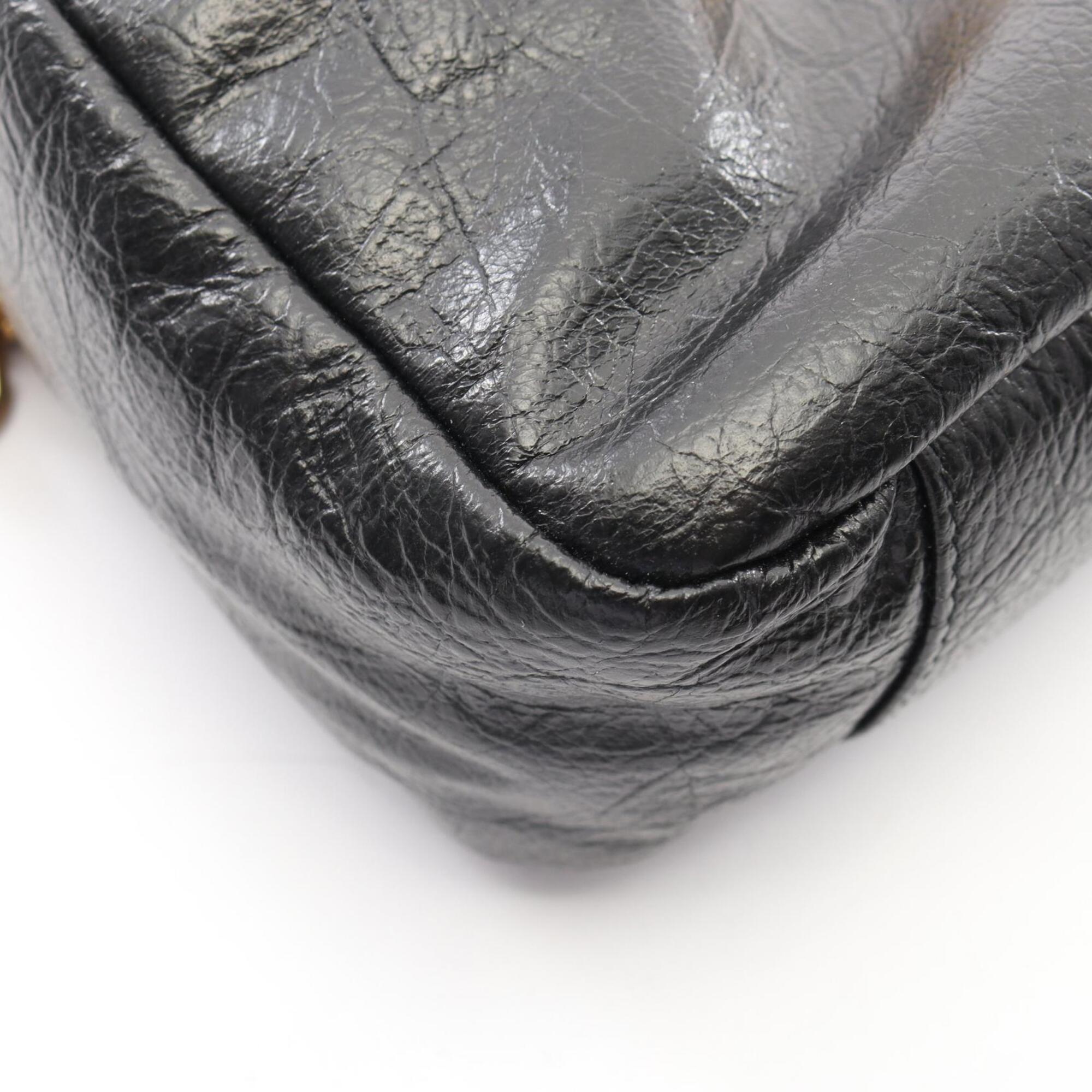 Balenciaga Black Leather Handbag Shoulder