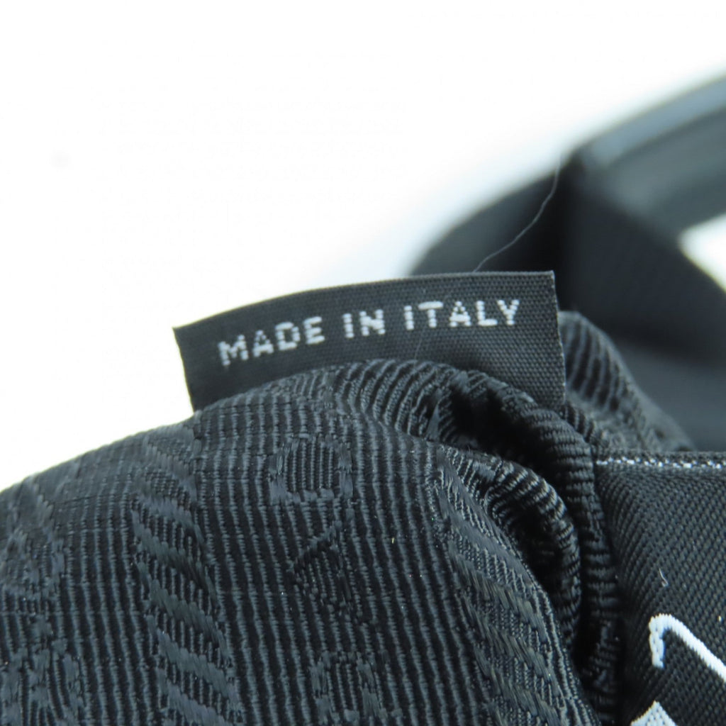 Prada Black Nylon Leather Handbag