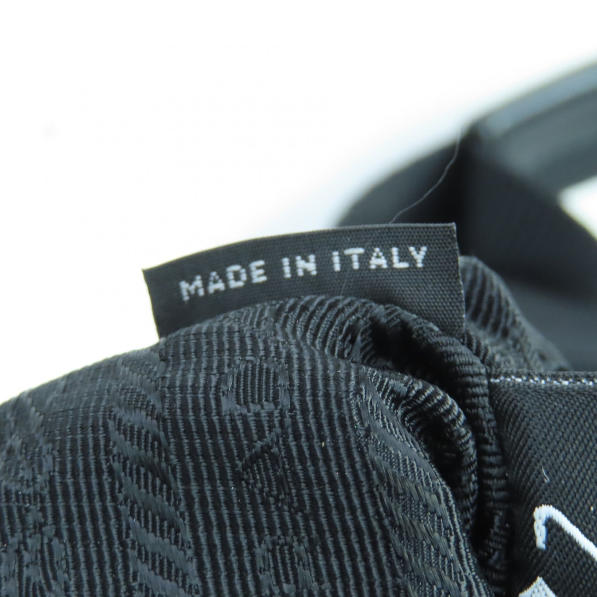 Prada Black Nylon Leather Handbag