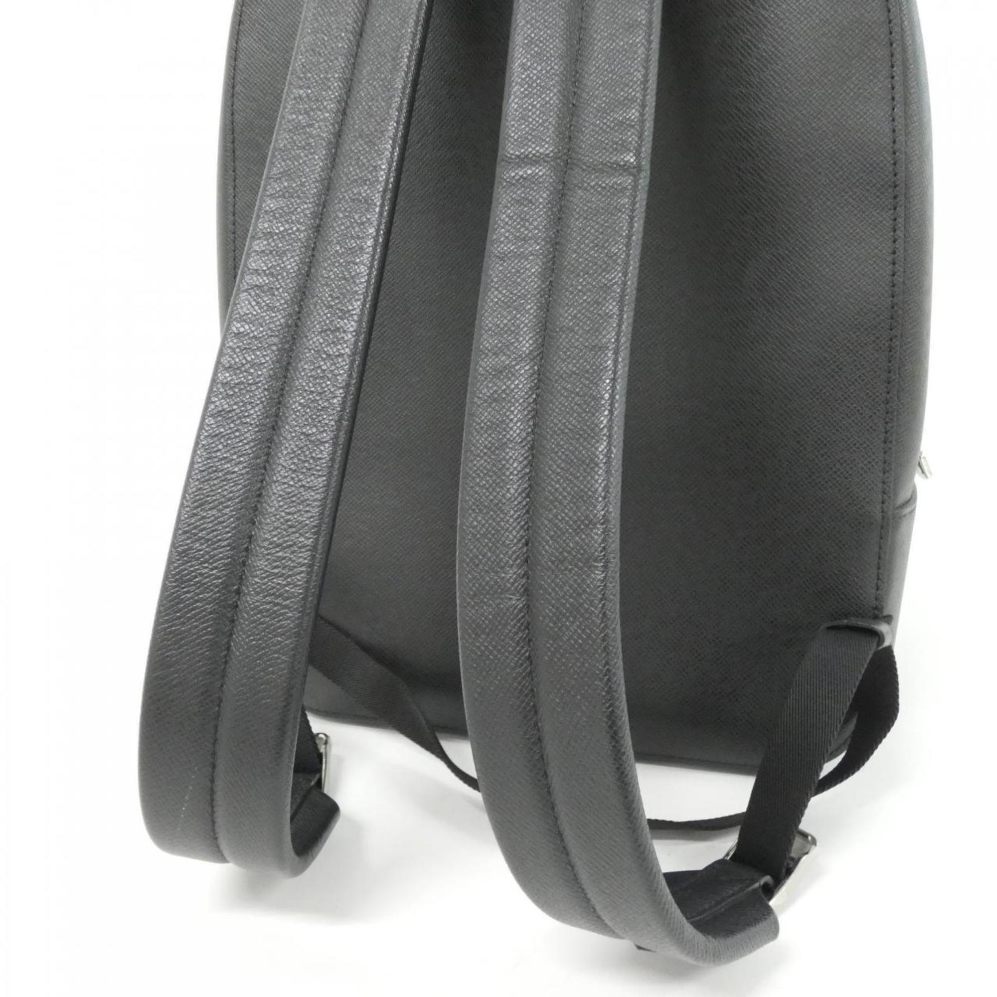 Louis Vuitton Black Leather Backpack
