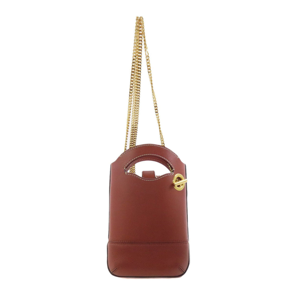 Chloé Brown Red Brown Leather Shoulder Bag (Pre-Owned)