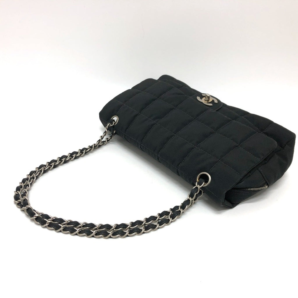 Chanel Black Cloth Shoulder Bag