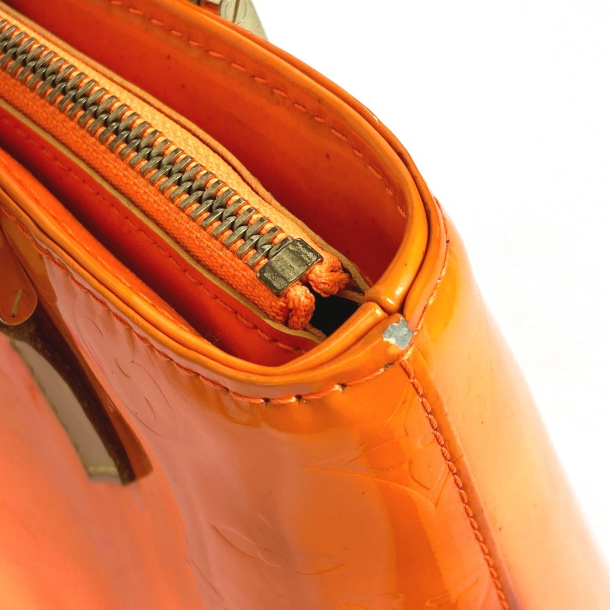 Louis Vuitton Monogram Vernis Orange Pink Monogram Vernis Shoulder Bag Tote Bag