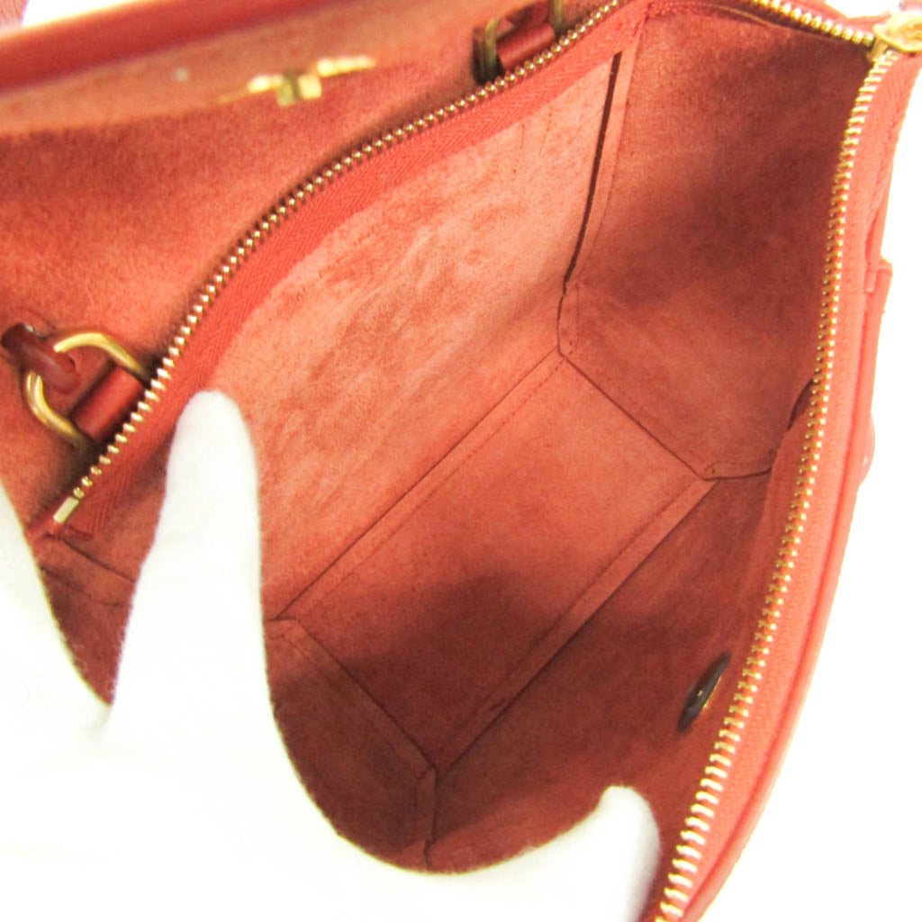 Celine Belt Bag Textured Leather Red Leather Handbag