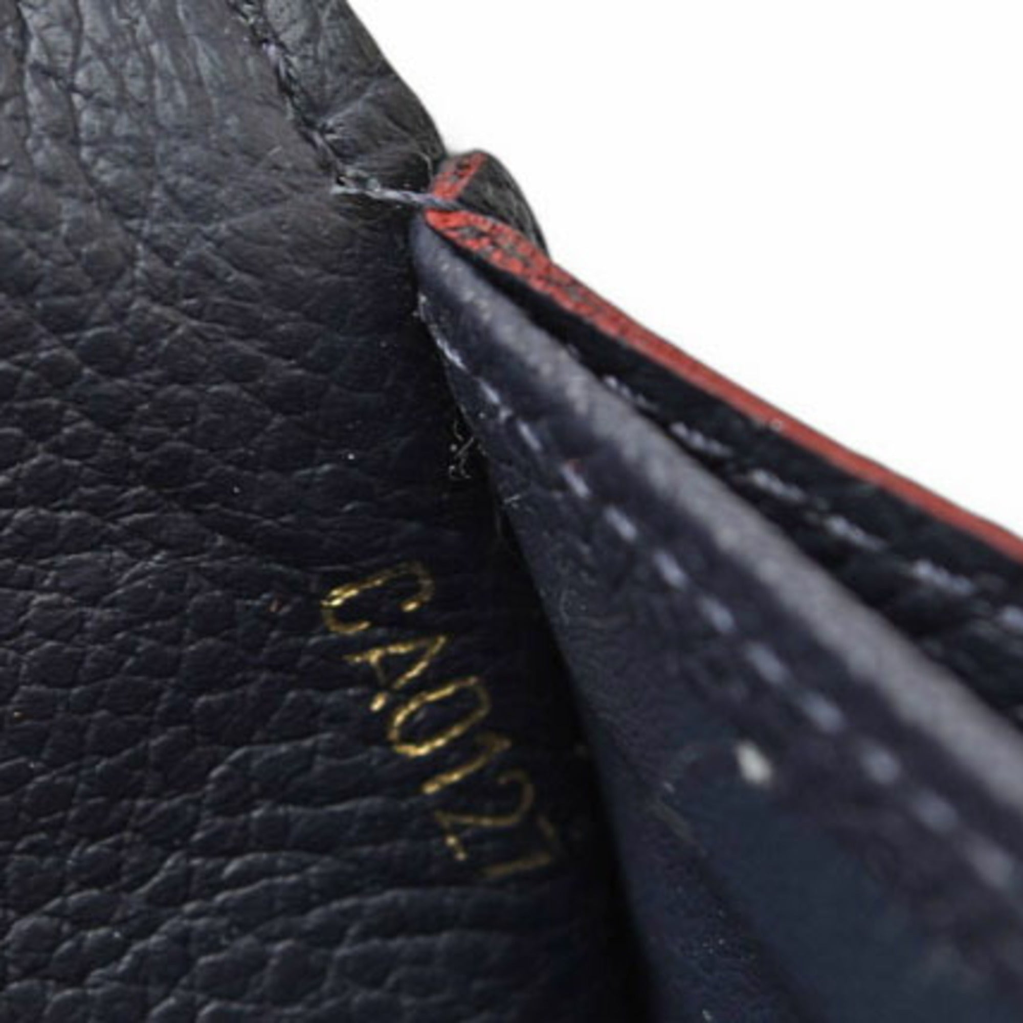 Louis Vuitton Marine Rouge Monogram Monogram Empreinte Long Wallet (Tri-Fold)