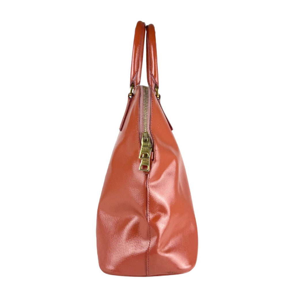 Prada Orange Leather Handbag