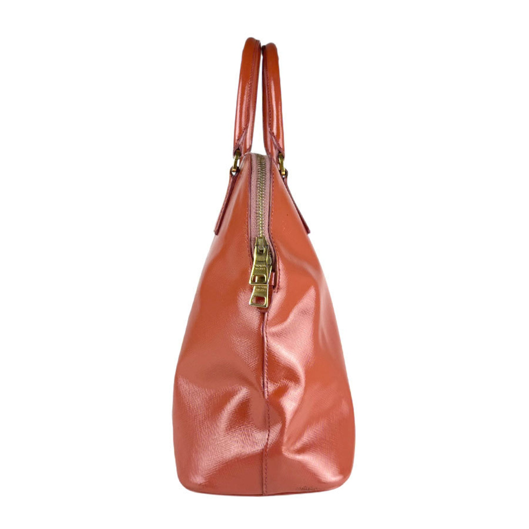 Prada Orange Leather Handbag
