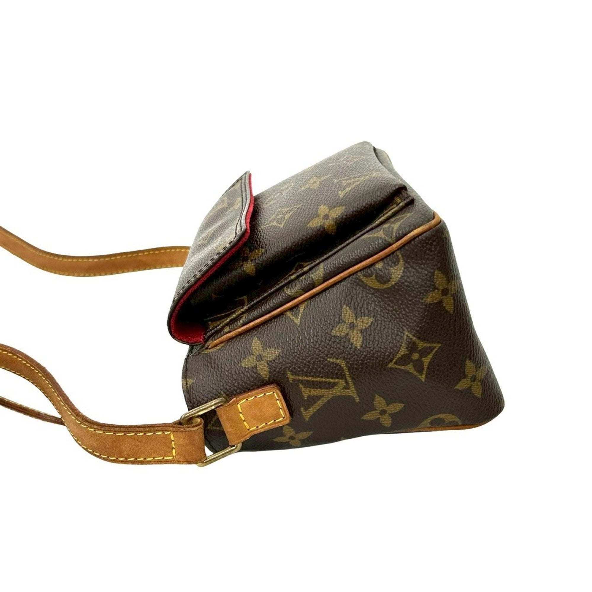 Louis Vuitton Brown Leather Pvc Pochette Shoulder Bag