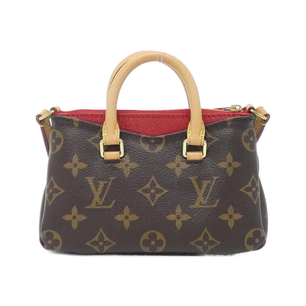 Louis Vuitton Cerise Marron Coated Canvas Leather Handbag