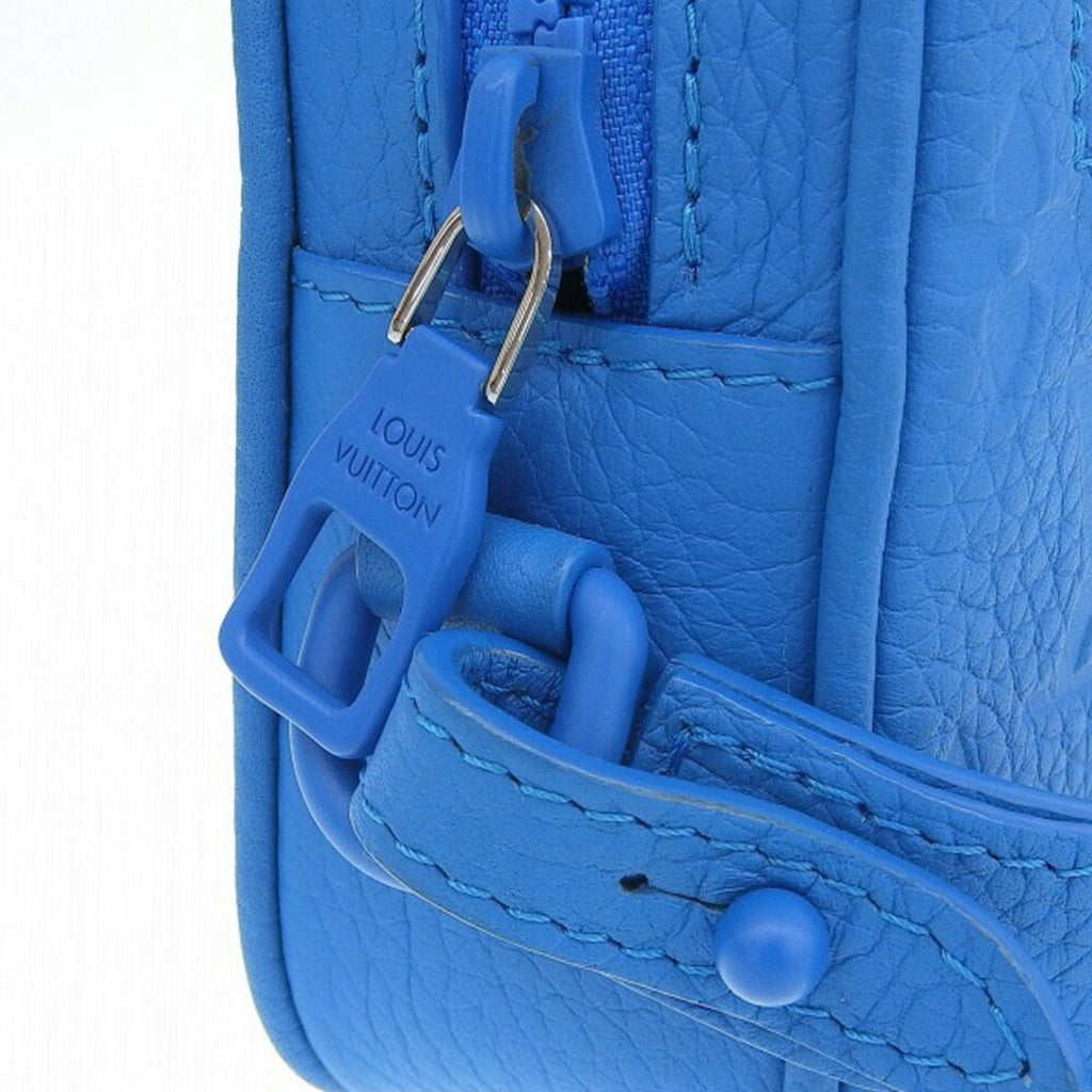 Louis Vuitton Blue Leather Clutch Bag Pochette