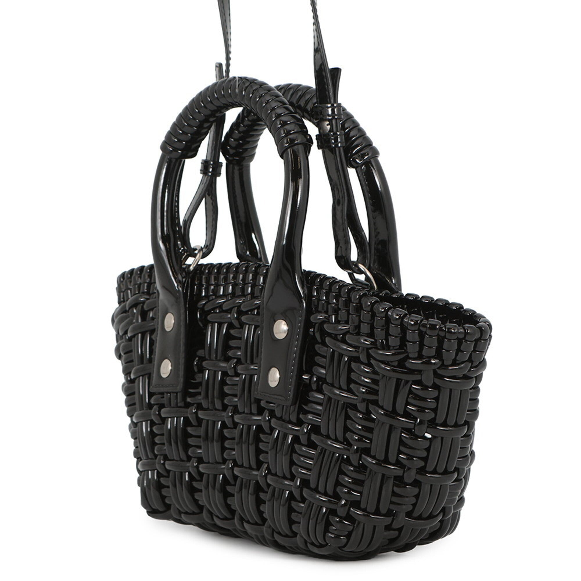 Balenciaga Black Patent Leather Handbag Shoulder