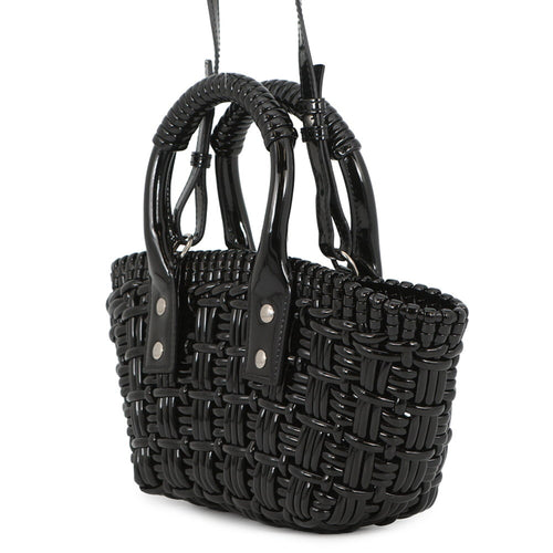 Balenciaga Black Patent Leather Handbag Shoulder