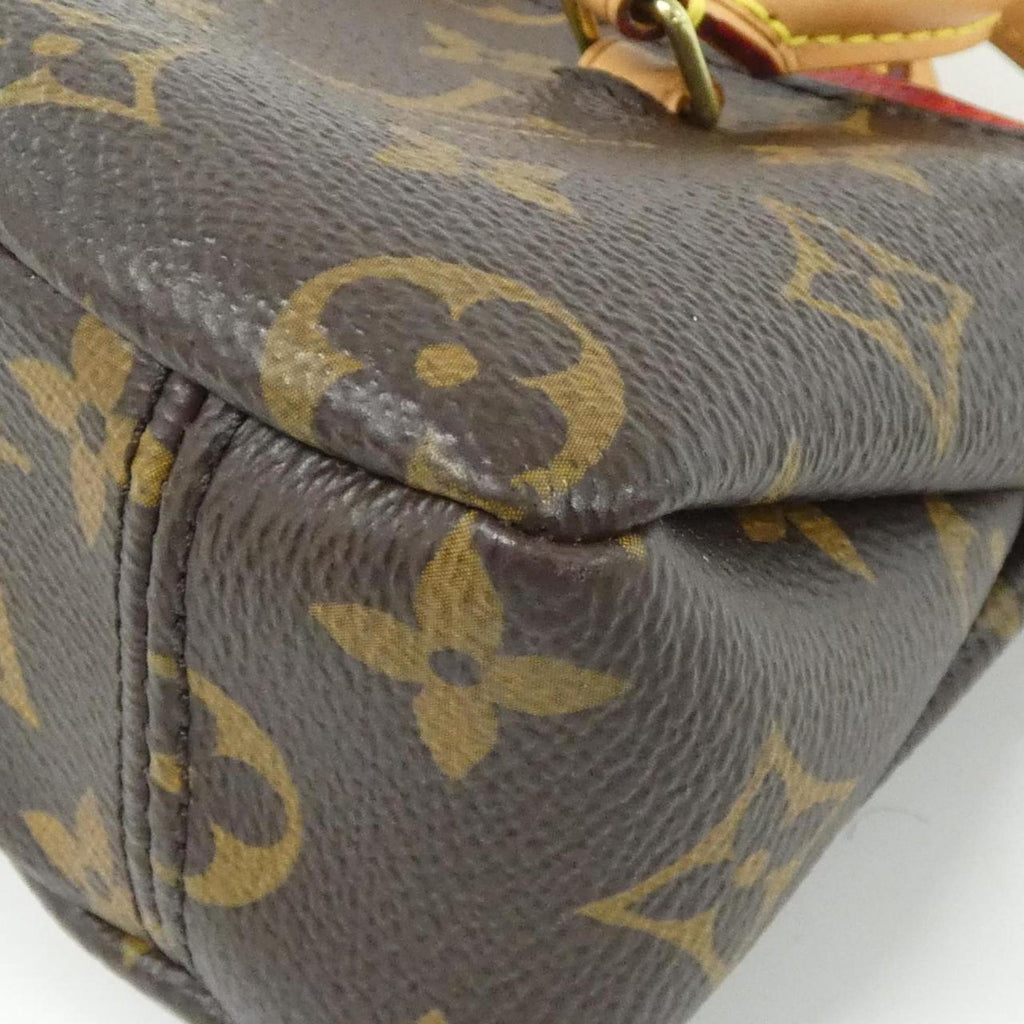 Louis Vuitton Monogram Cerise Marron Coated Canvas Leather Handbag
