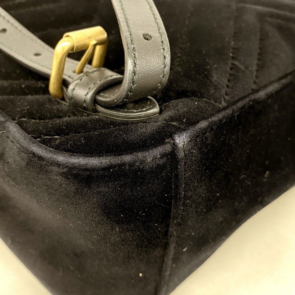 Gucci Black Velvet Backpack (Pre-Owned)