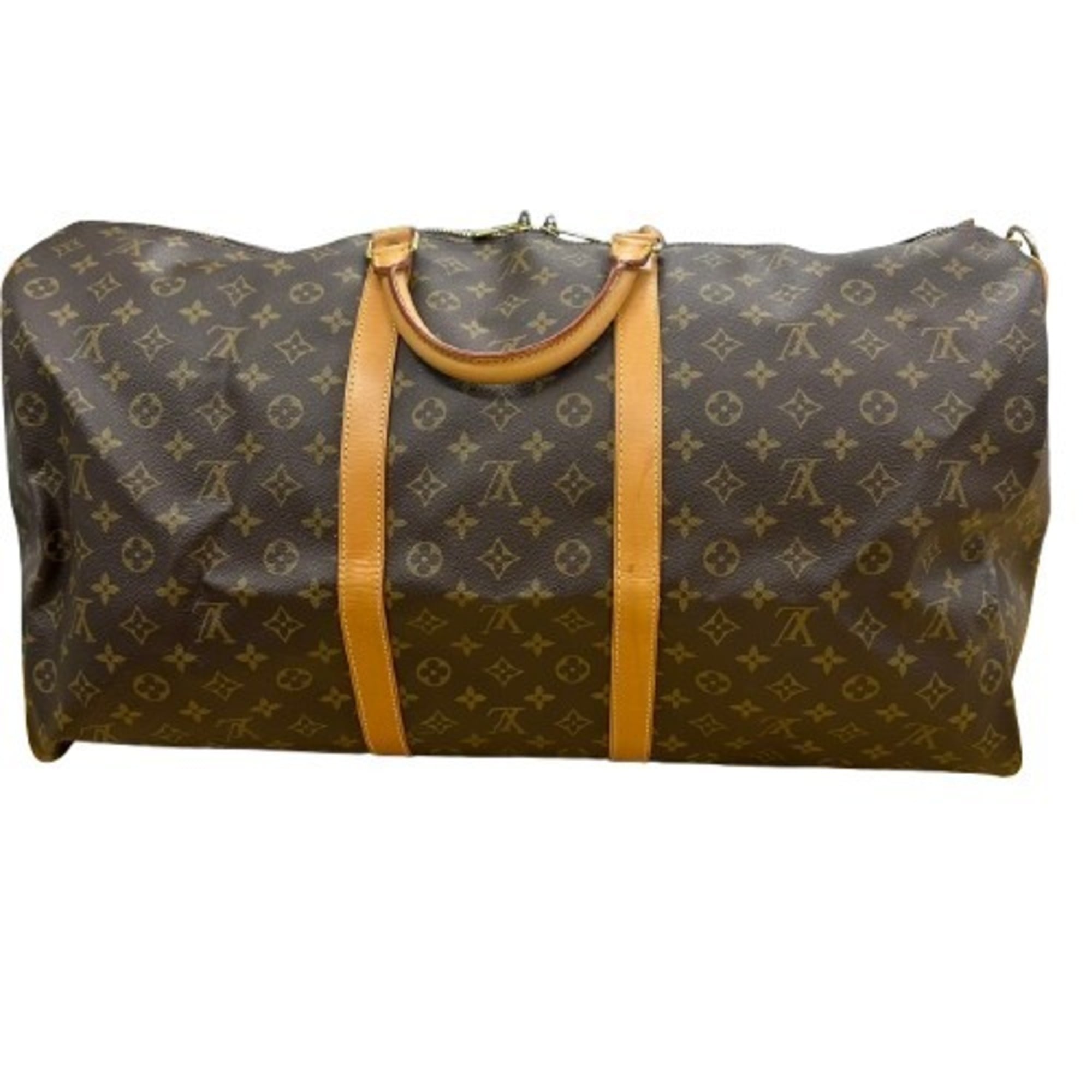 Louis Vuitton Monogram Brown Pvc Leather Boston Bag