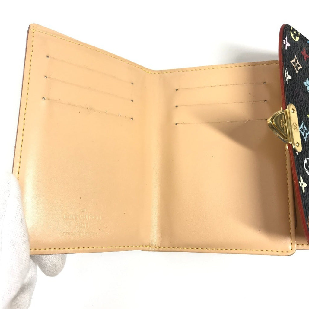 Louis Vuitton Black Monogram Multicolore Bill Wallet (Tri-Fold)