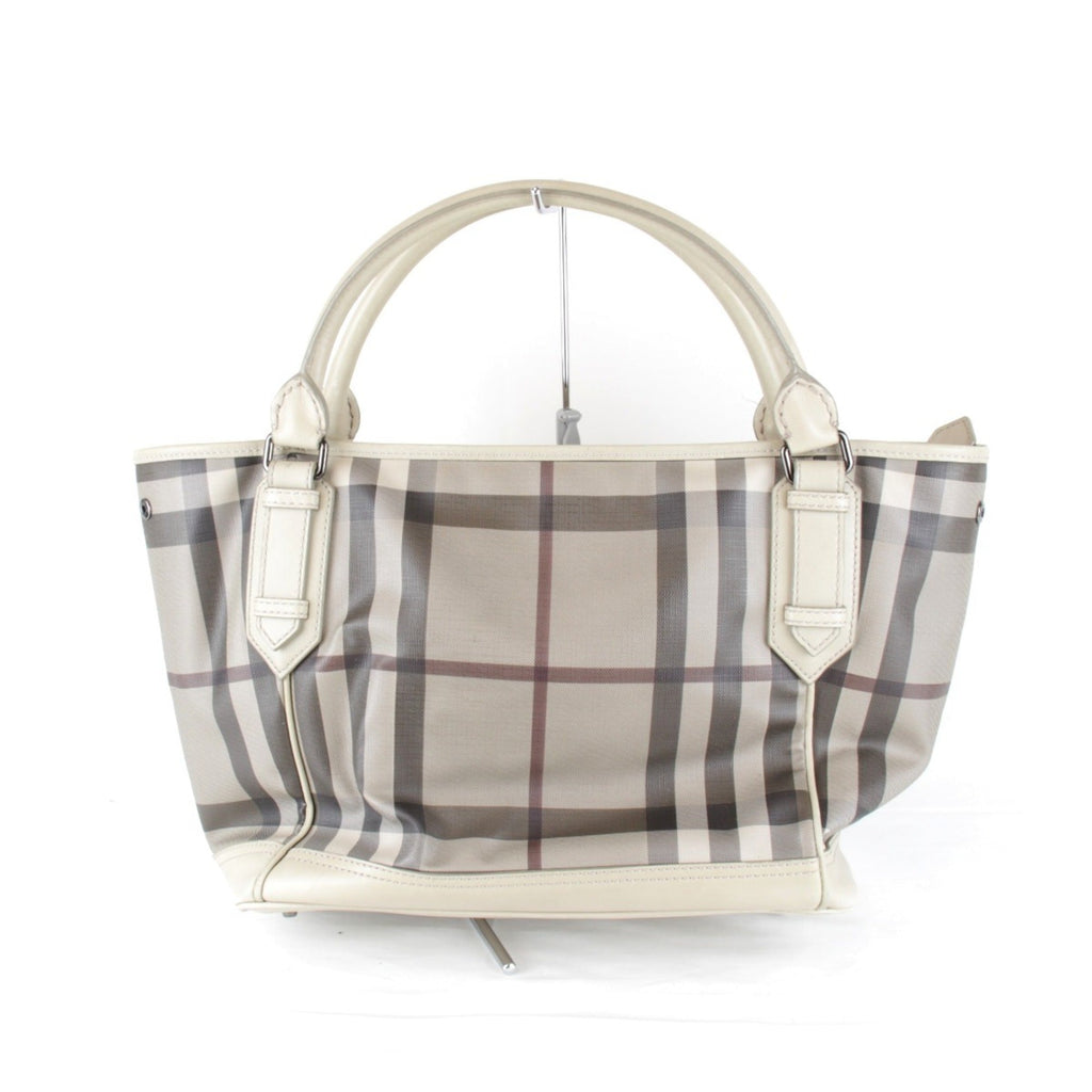 Burberry Beige Pvc Handbag Tote Bag