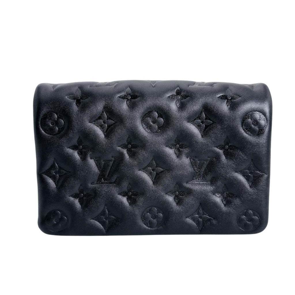 Louis Vuitton Black Leather Pochette Shoulder Bag