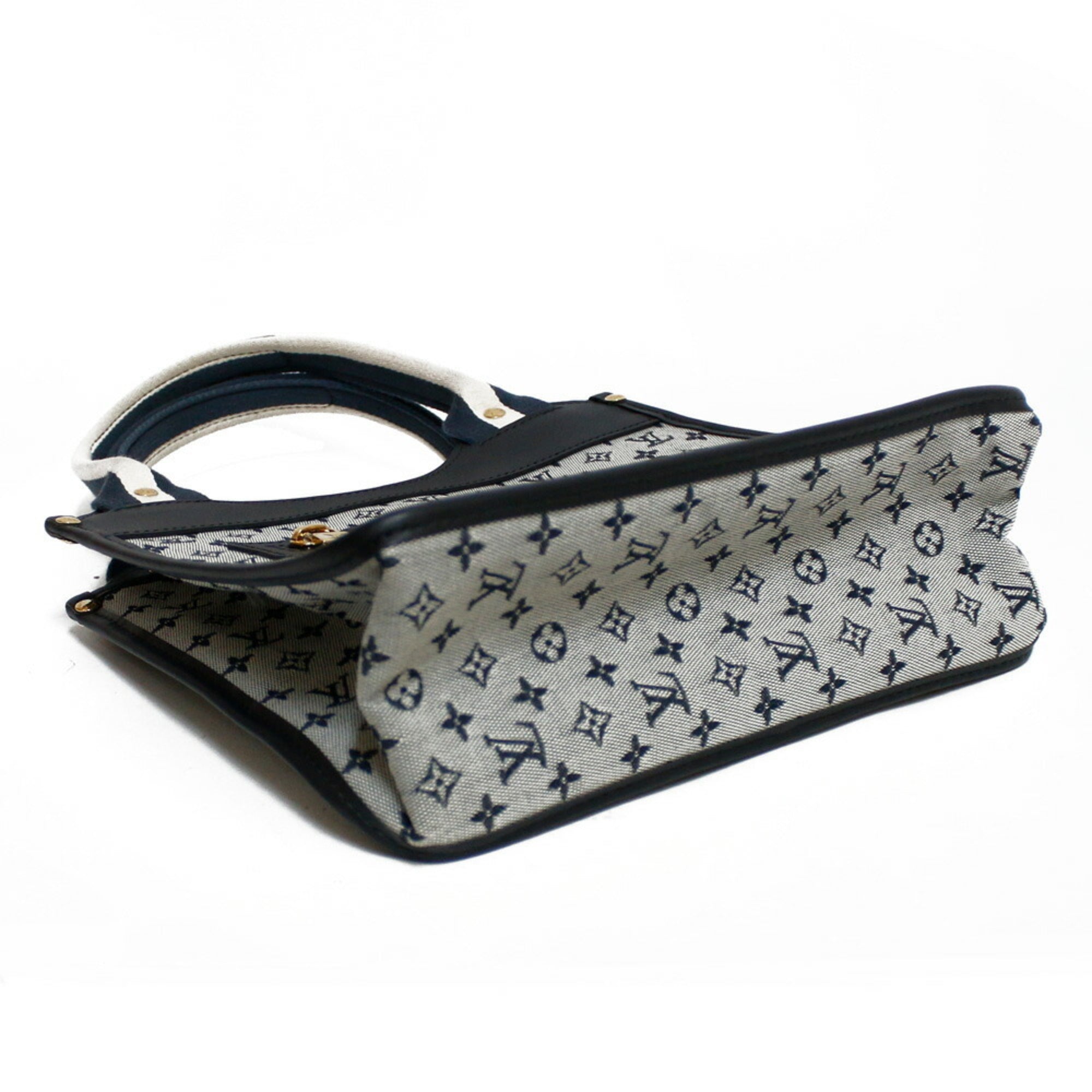 Louis Vuitton Handbag Monogram Mini Sack Catline M92325 Blue Ladies Canvas