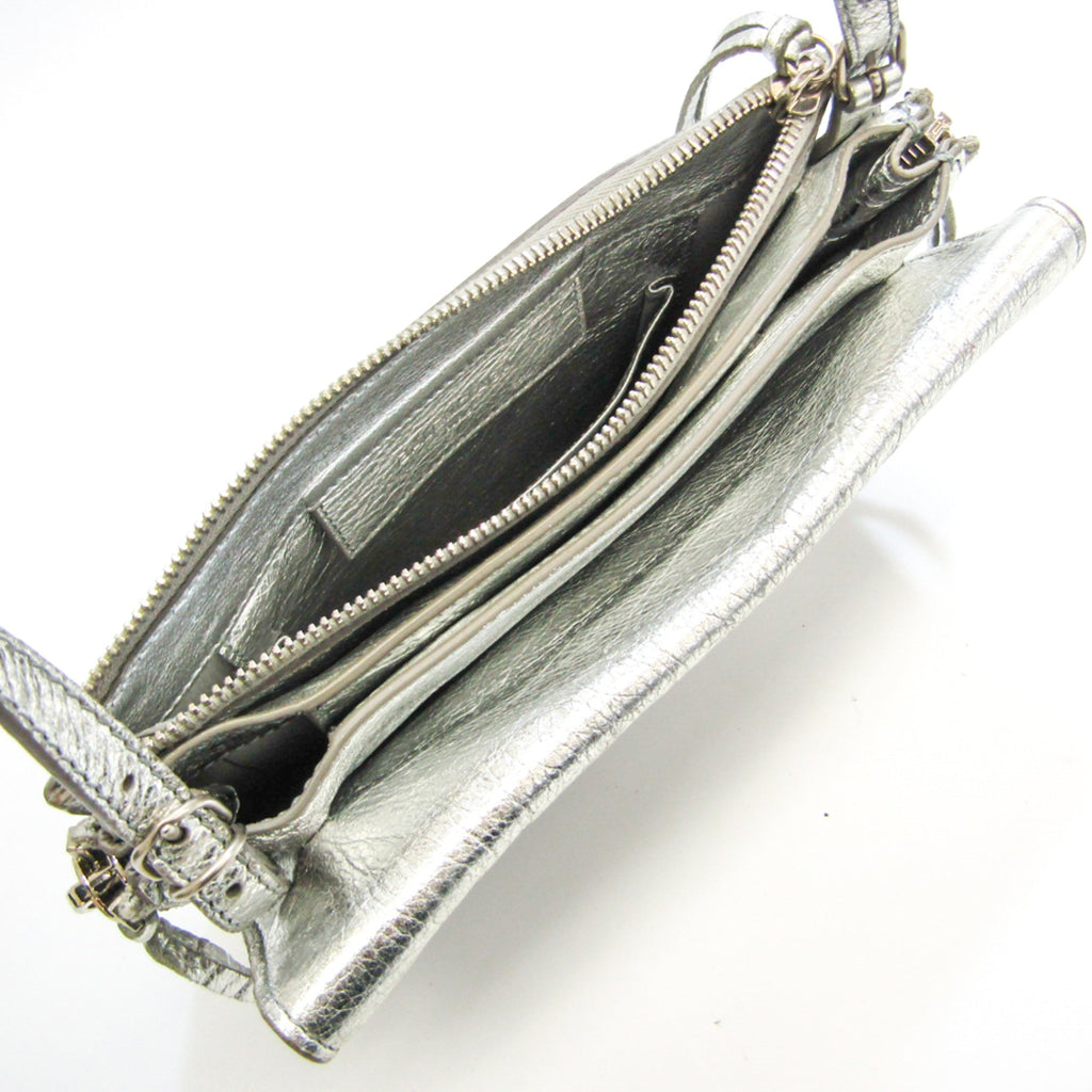 Balenciaga Silver Leather Shoulder