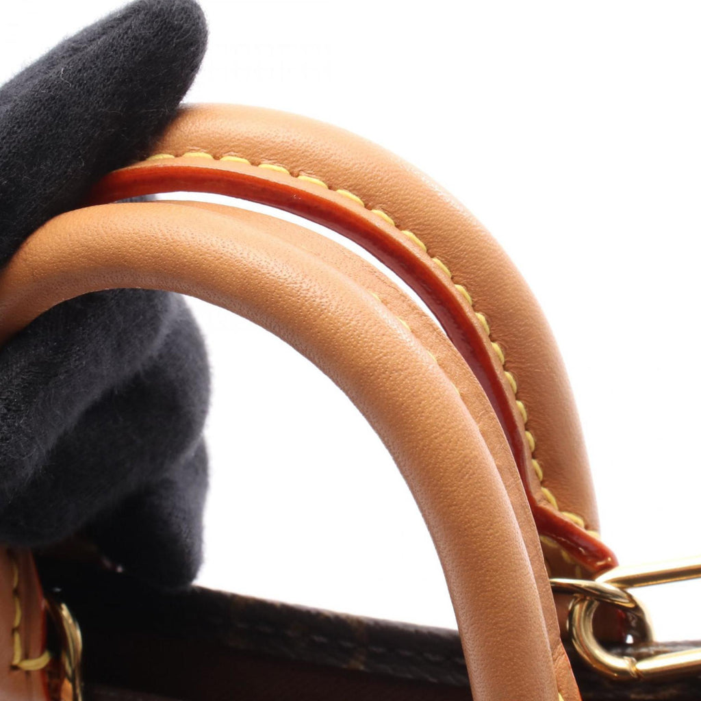Louis Vuitton Brown Coated Canvas Leather Handbag