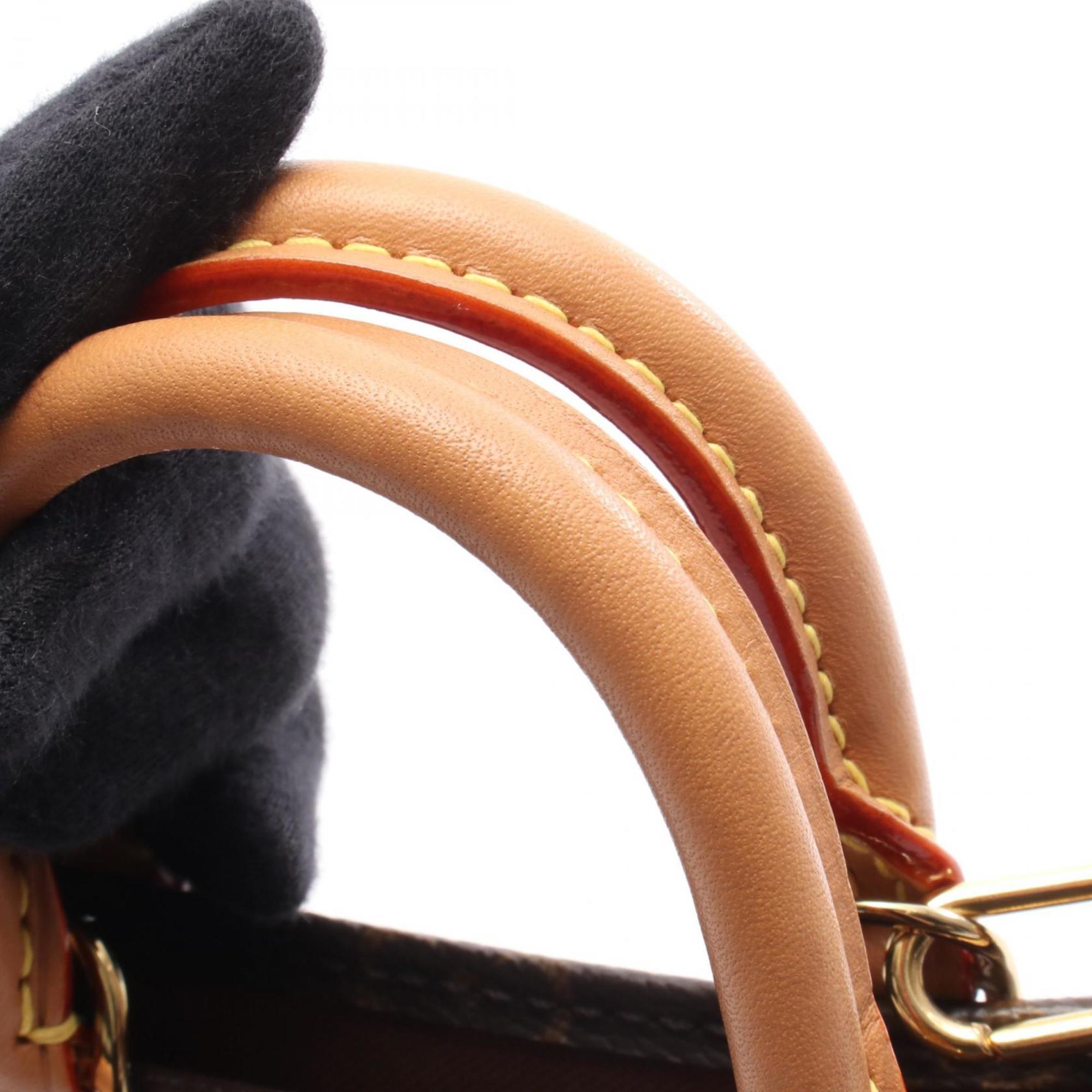 Louis Vuitton Brown Coated Canvas Leather Handbag