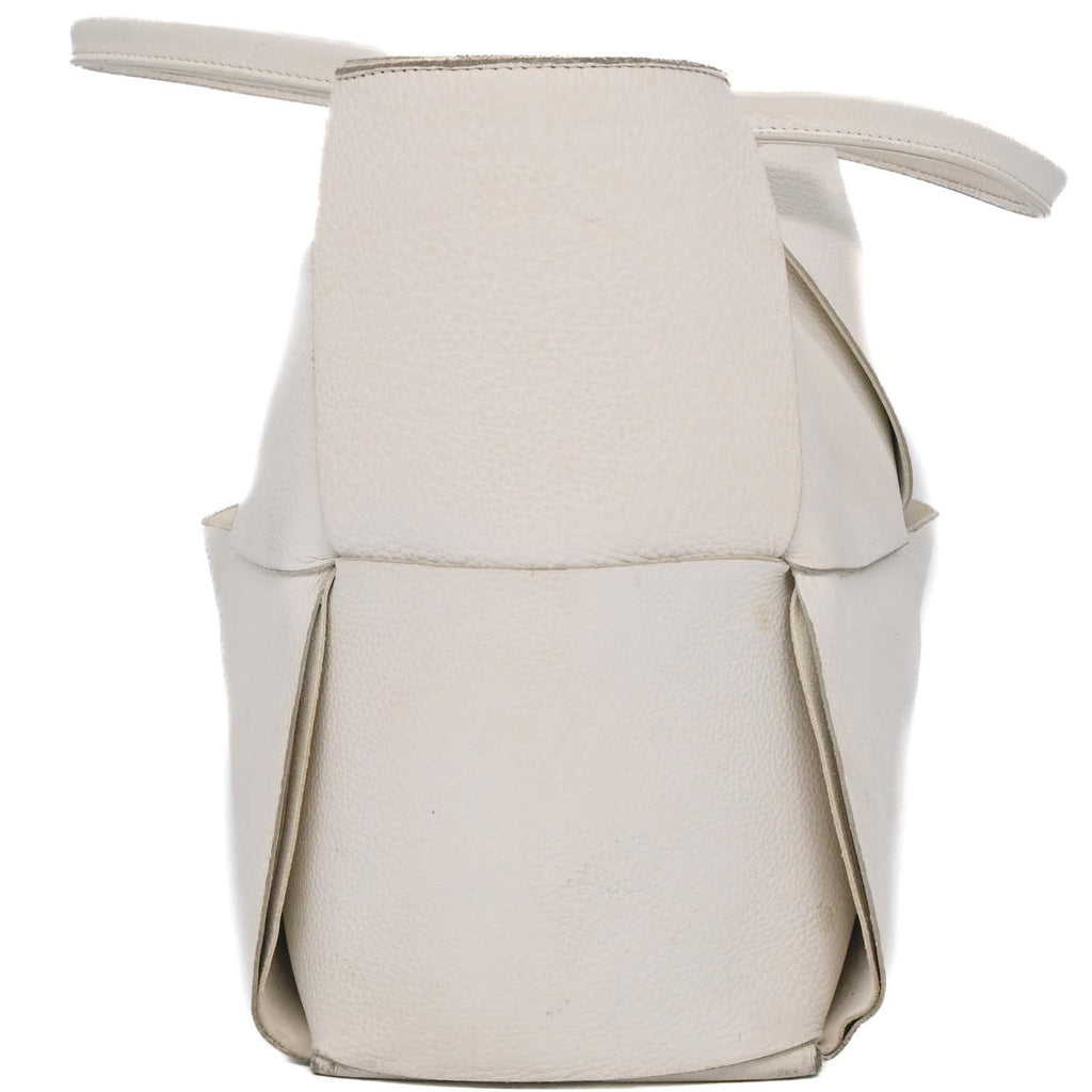 Bottega Veneta White Leather Tote Bag