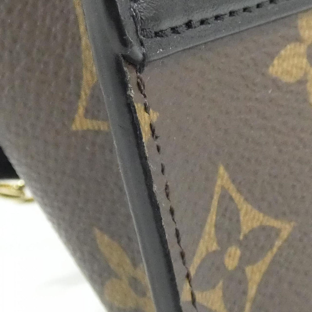 Louis Vuitton Brown Coated Canvas Leather Shoulder Bag