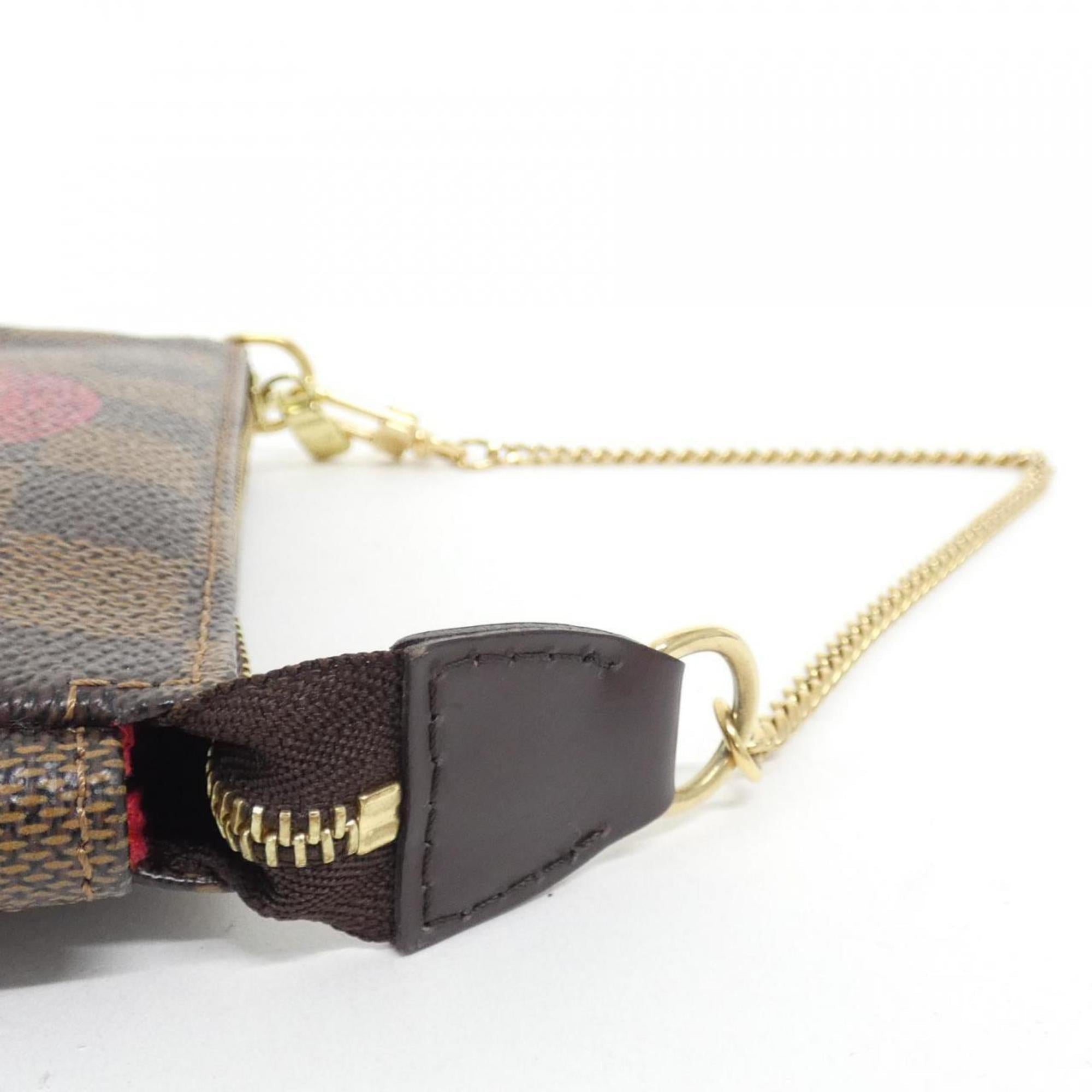 Louis Vuitton Damier Canvas Ebene Coated Canvas Pochette Pouch