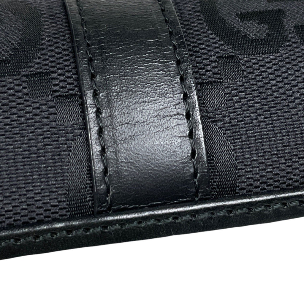 Gucci Black Canvas Leather Handbag (Pre-Owned)