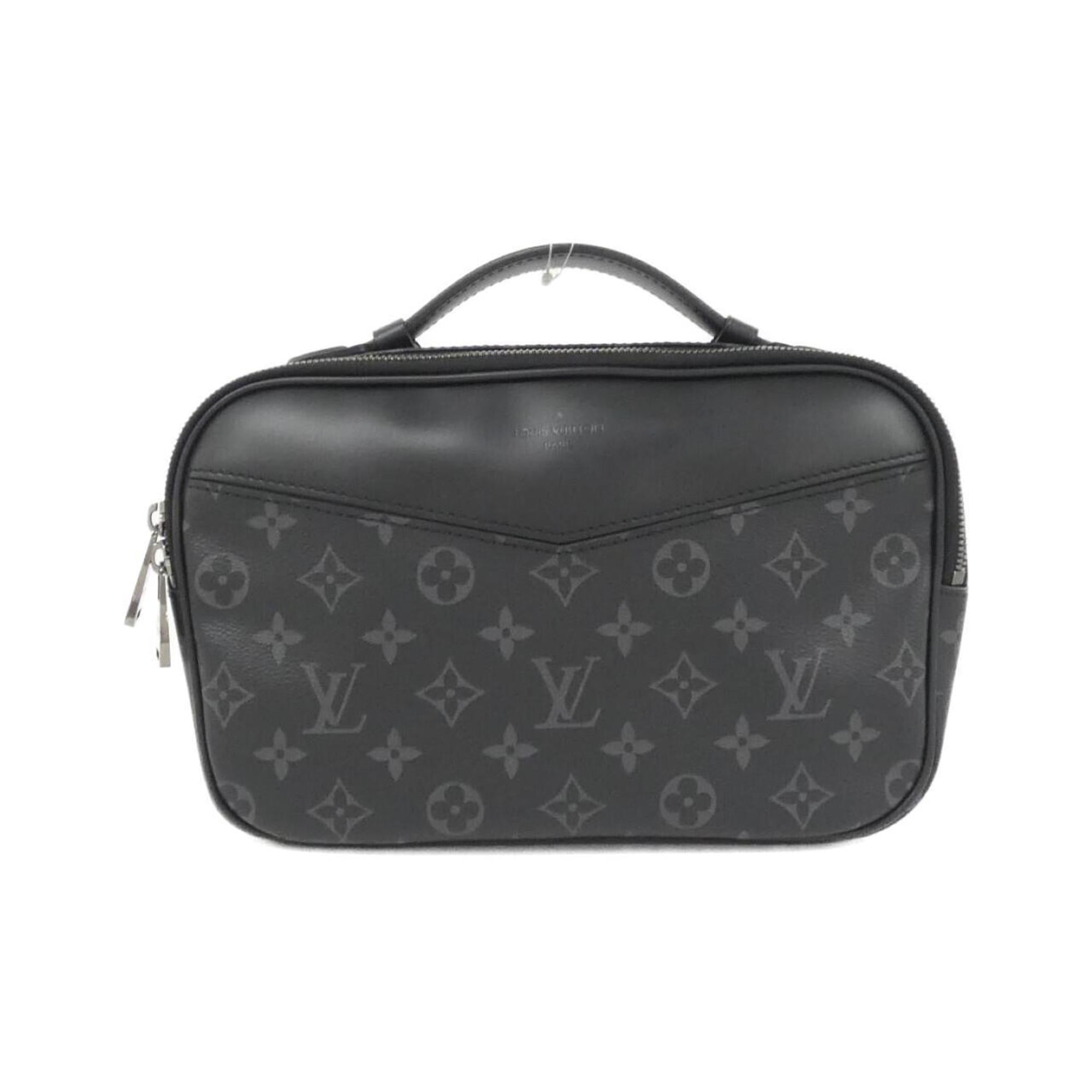 Louis Vuitton Black Coated Canvas Shoulder Bag