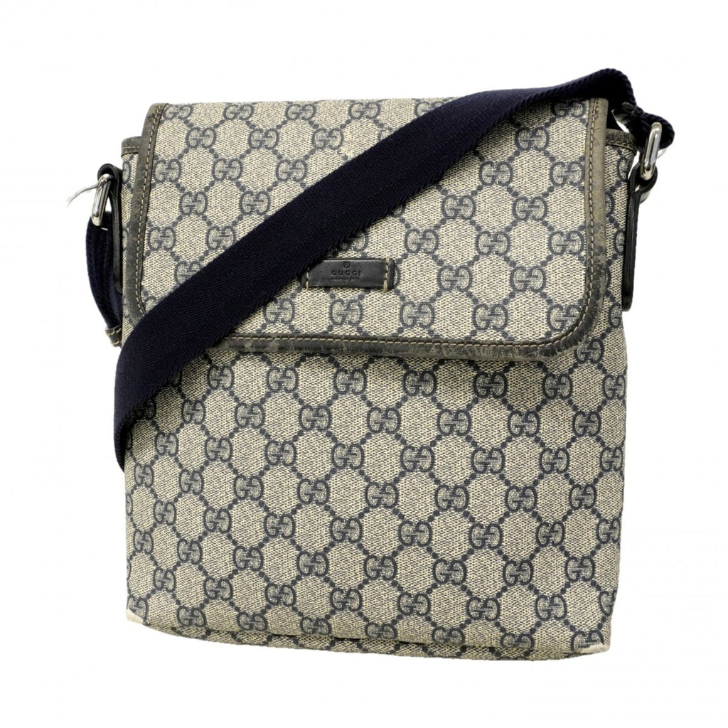 Gucci Navy Pvc Shoulder Bag (Pre-Owned)