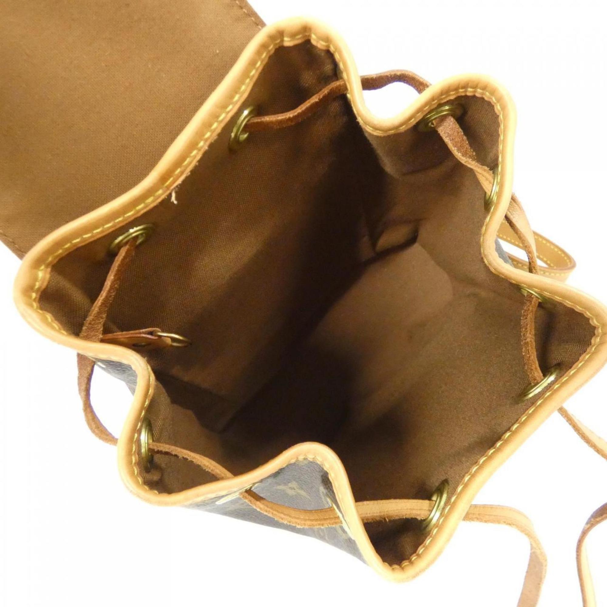 Louis Vuitton Brown Coated Canvas Backpack