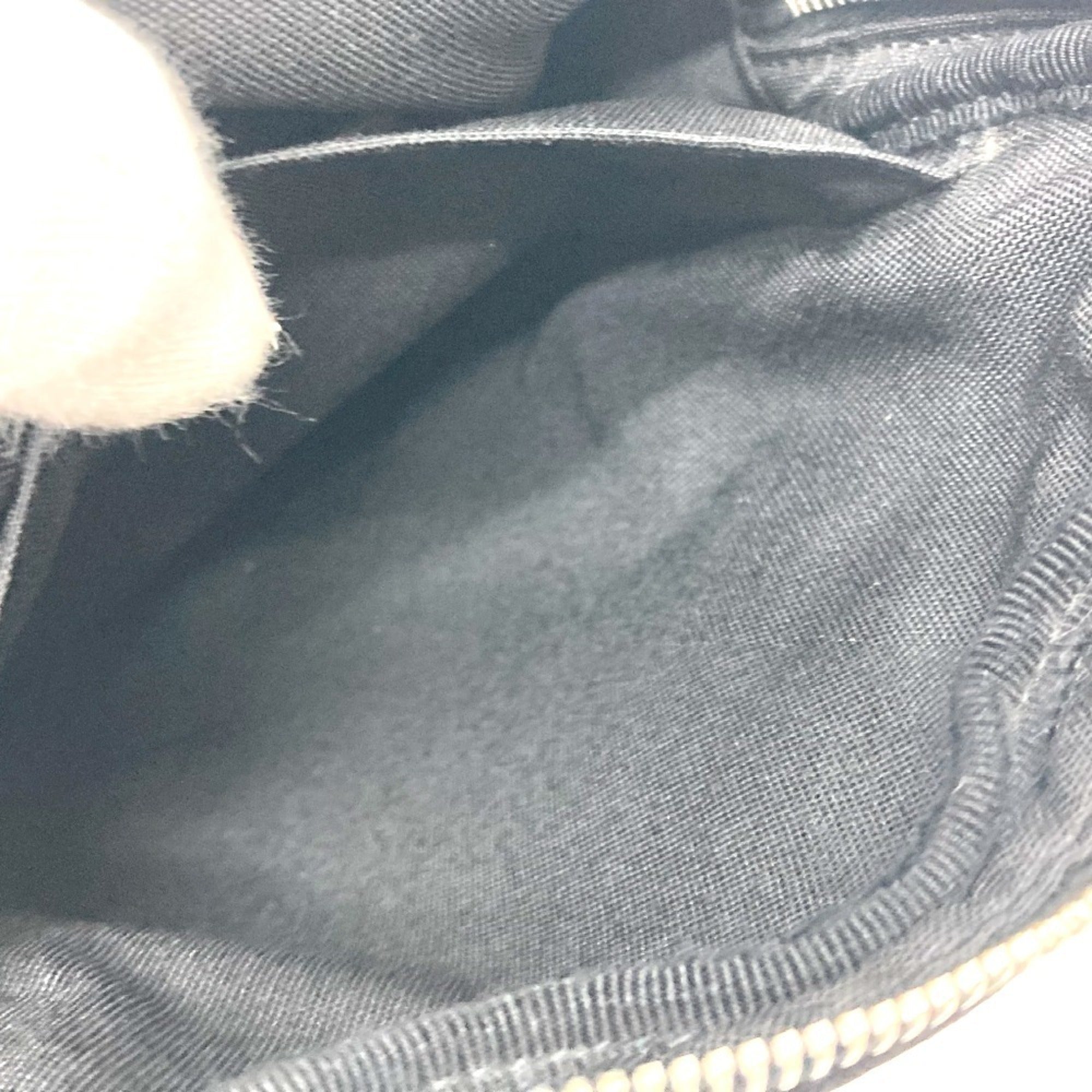 Saint Laurent Black Canvas Leather Shoulder Bag (Pre-Owned)