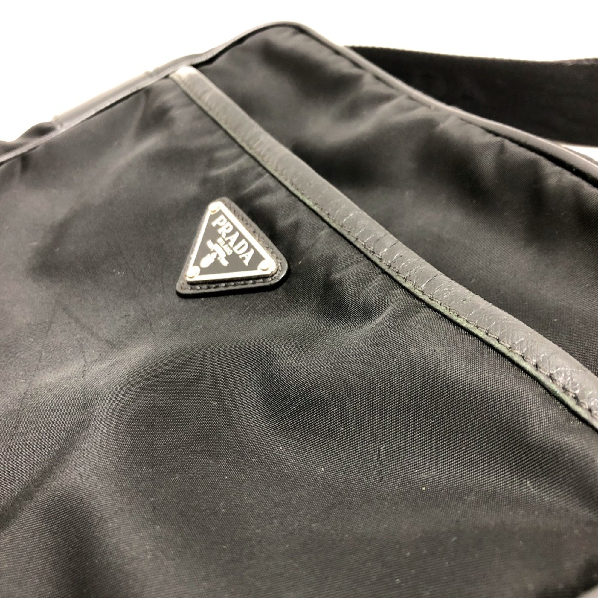 Prada Black Cloth Shoulder Bag
