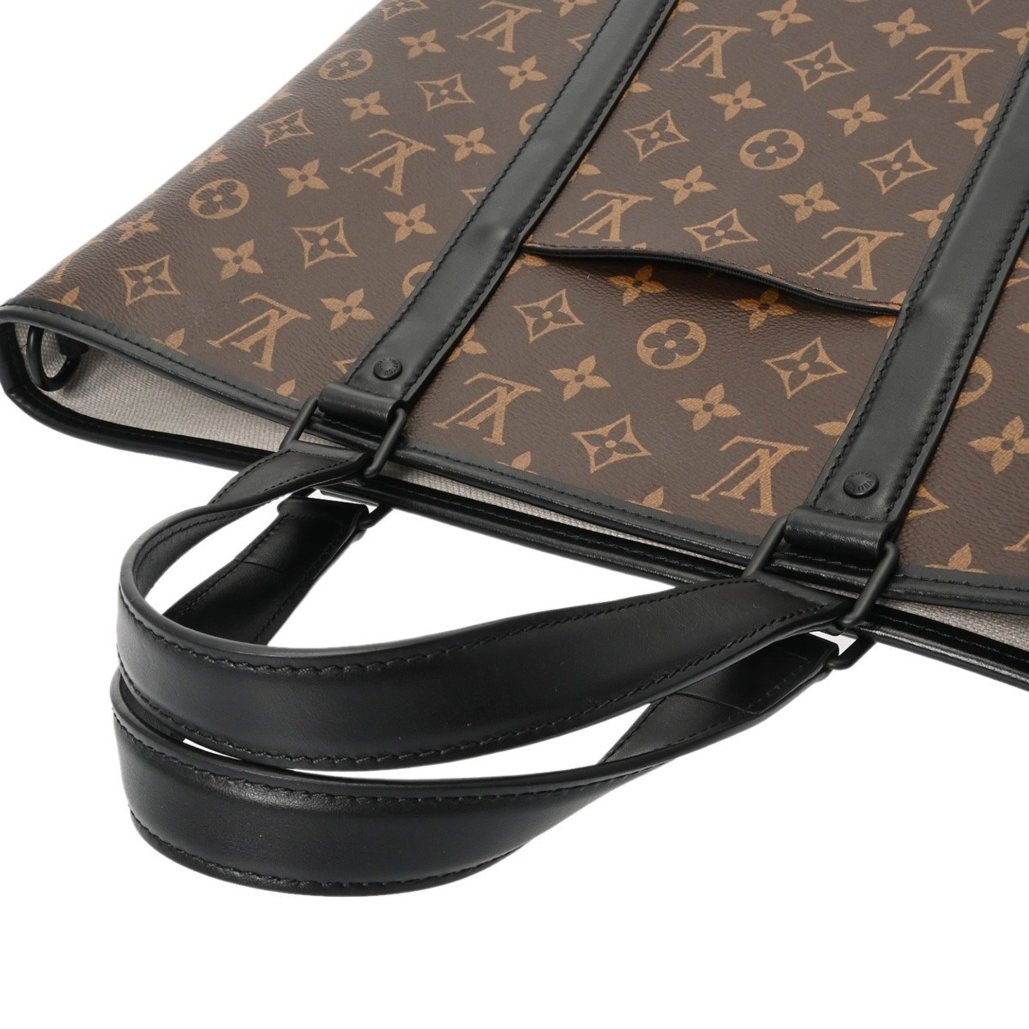 Louis Vuitton Monogram Macassar Brown Monogram Macassar Noir Tote Bag