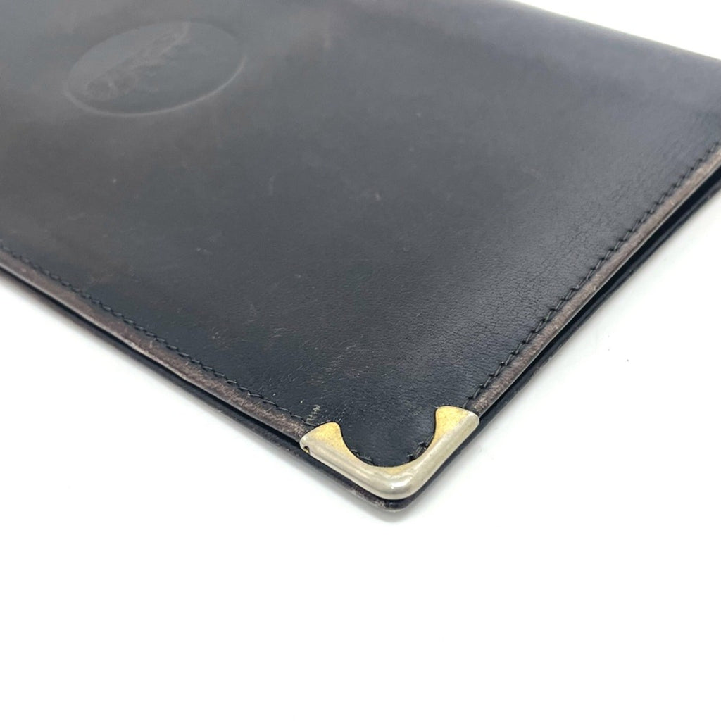 Celine Black Leather Long Wallet (Bi-Fold)