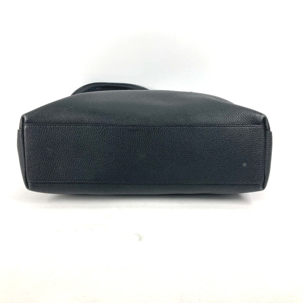 Louis Vuitton Black Noir Leather Shoulder Bag Tote Bag