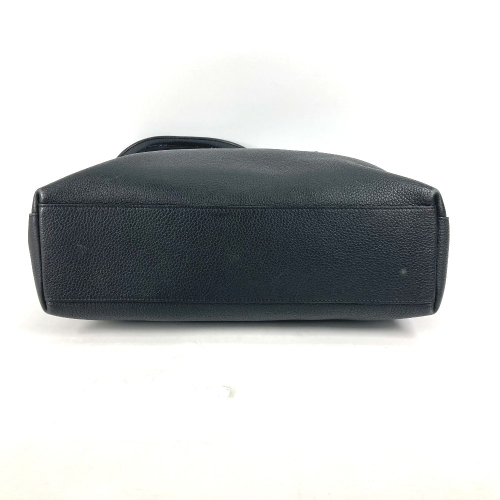 Louis Vuitton Black Noir Leather Shoulder Bag Tote Bag