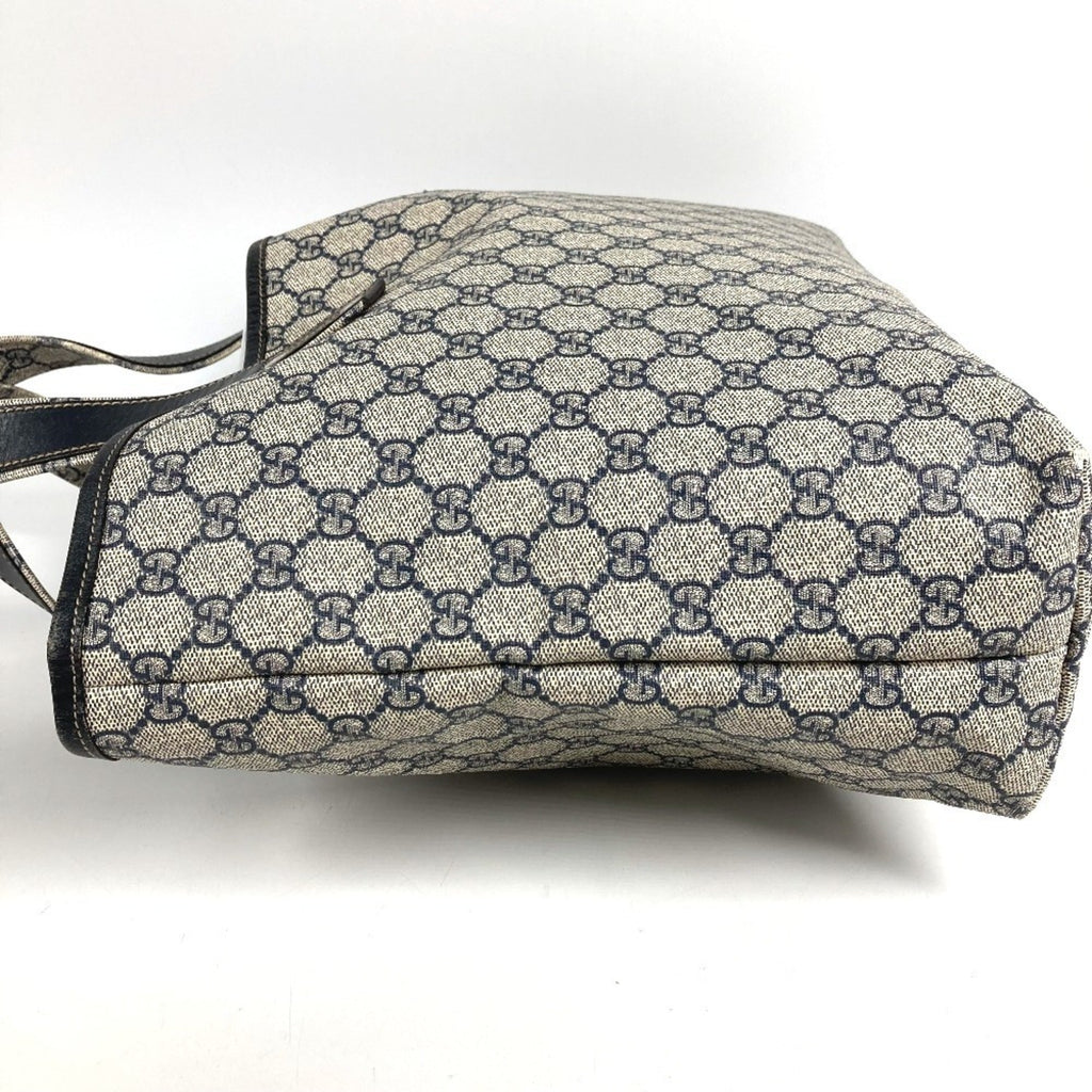Gucci Sherry Line Navy Gg Supreme Shoulder Bag Tote Bag (Pre-Owned)