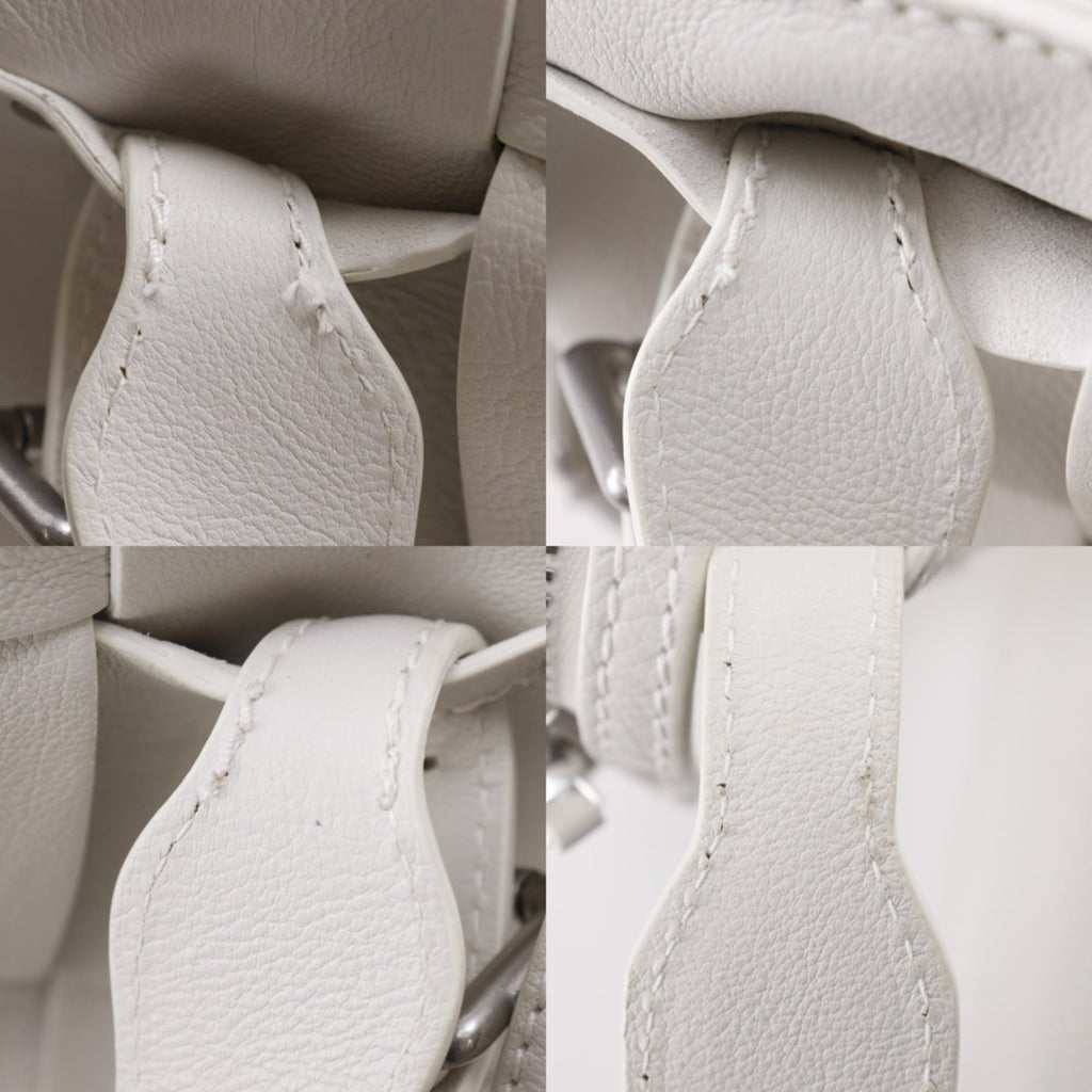 Bottega Veneta White Leather Handbag