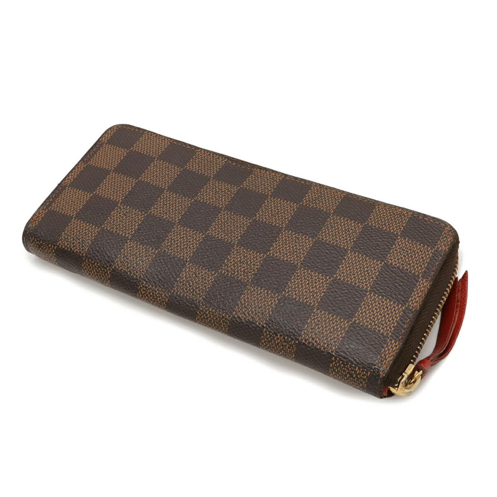 Louis Vuitton Cerise Damier Canvas Pvc Damier Canvas Long Bill Wallet