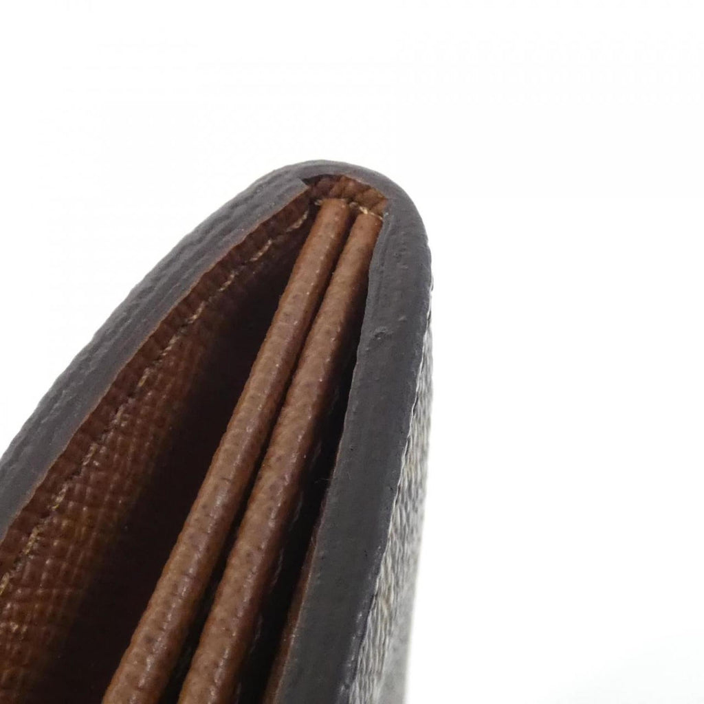 Louis Vuitton Marron Coated Canvas Long Wallet