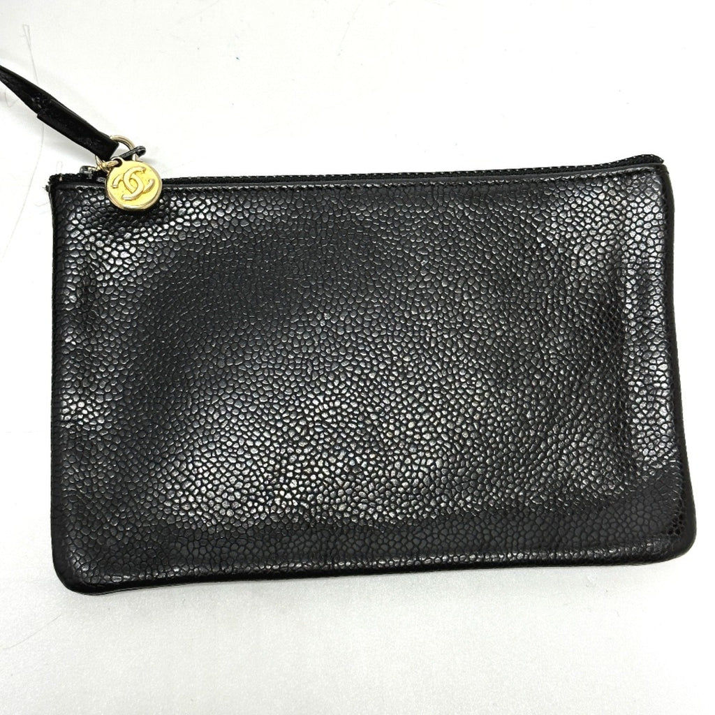 Chanel Black Leather Shoulder Bag