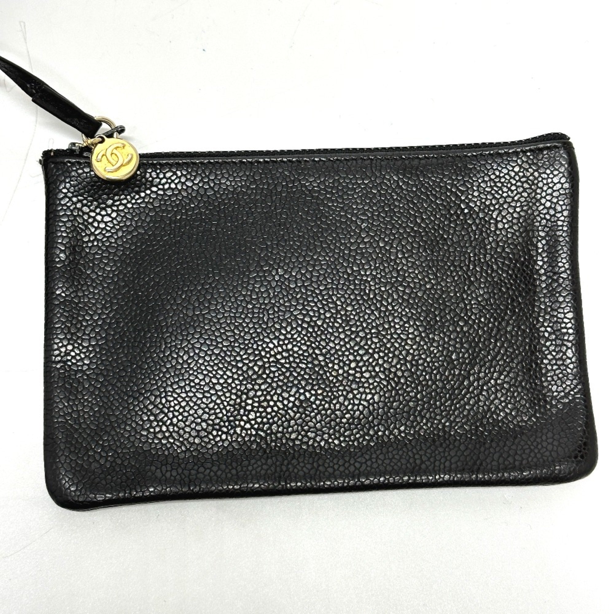 Chanel Black Leather Shoulder Bag