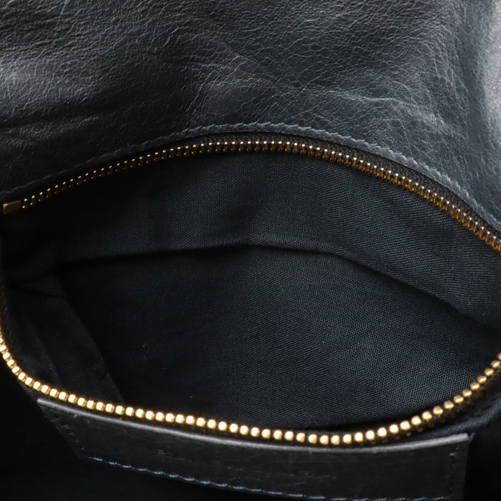 Balenciaga Giant Dark Gray Leather Clutch Bag Shoulder
