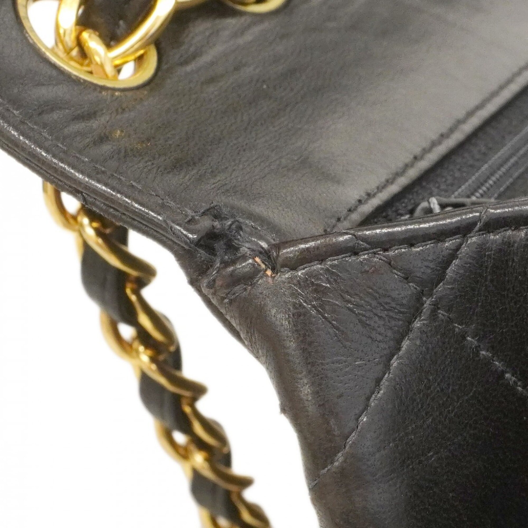 Chanel Black Leather Shoulder Bag