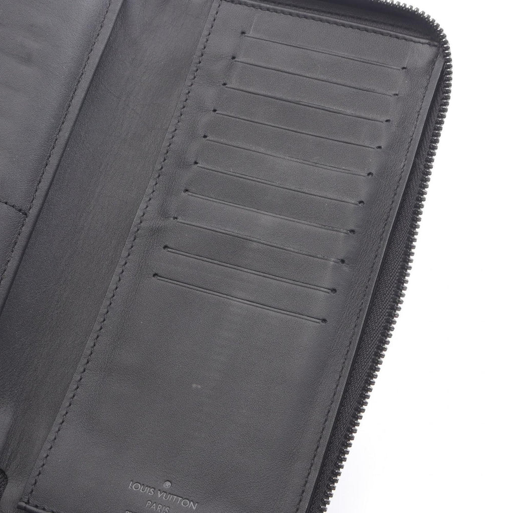 Louis Vuitton Black Noir Leather Long Wallet